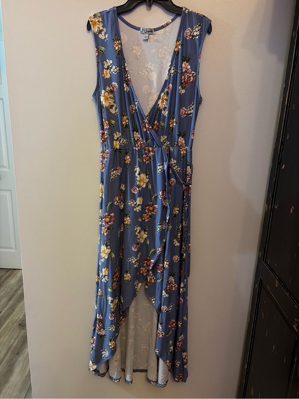J for Justify Blue Floral High-Low Dress